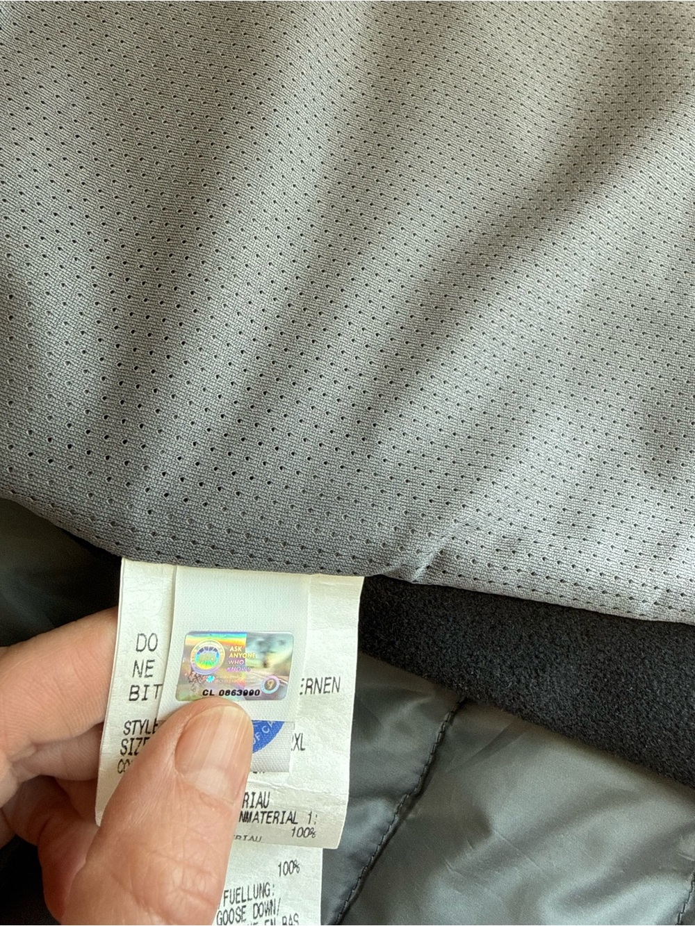 Canada Goose Gray and Black Quilted Jacket with Logo Patch - Picture 5 of 9